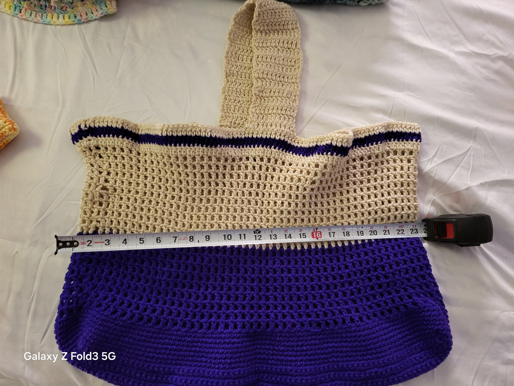 Crochet beach bag