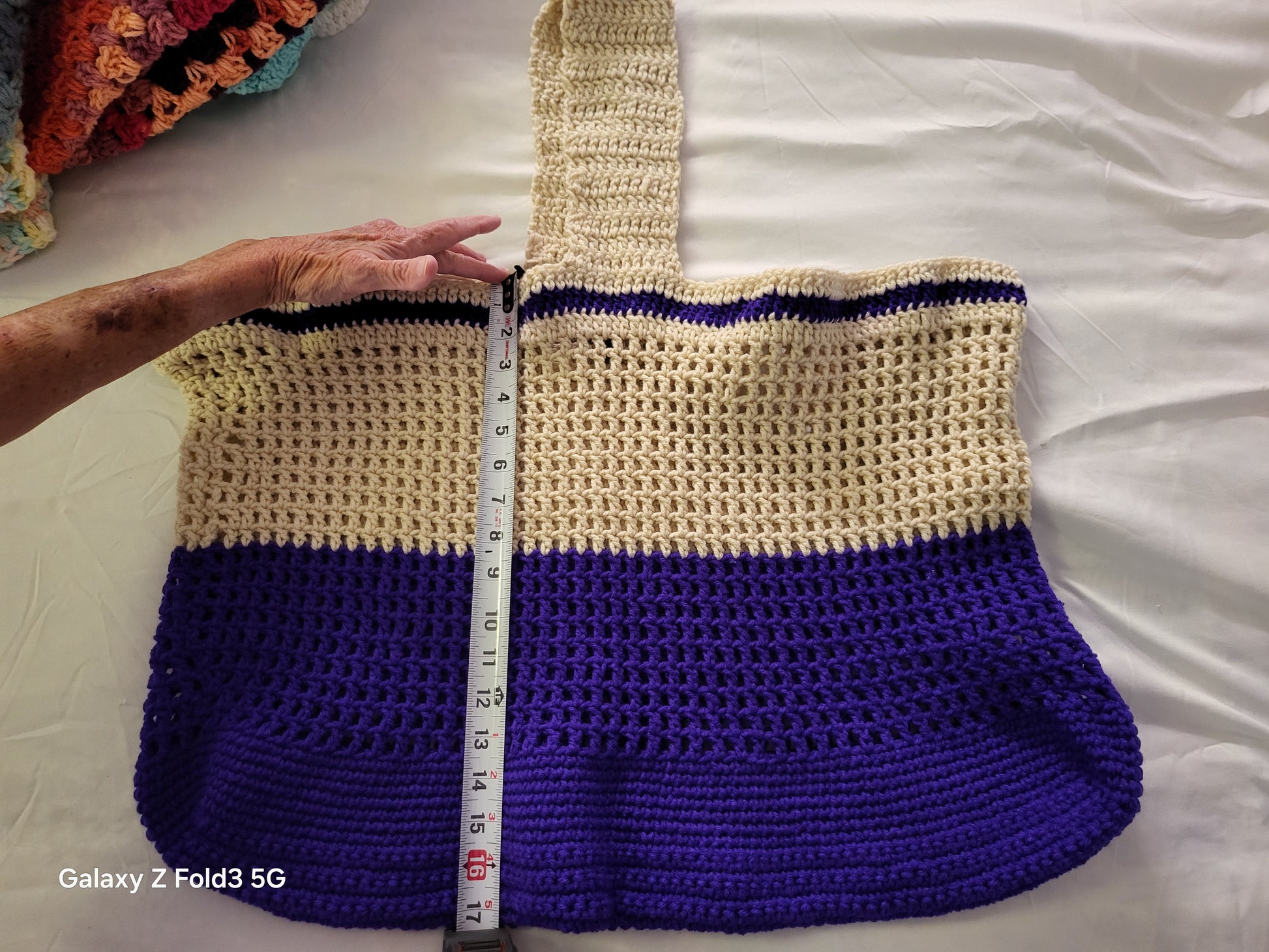 Crochet beach bag