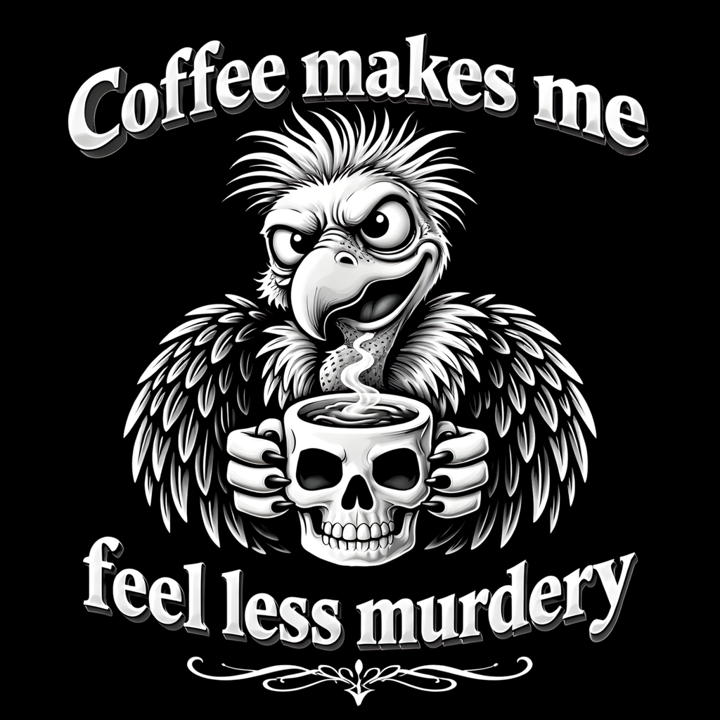 Funny Coffee Critter Slate Coasters – 4" Square or Round