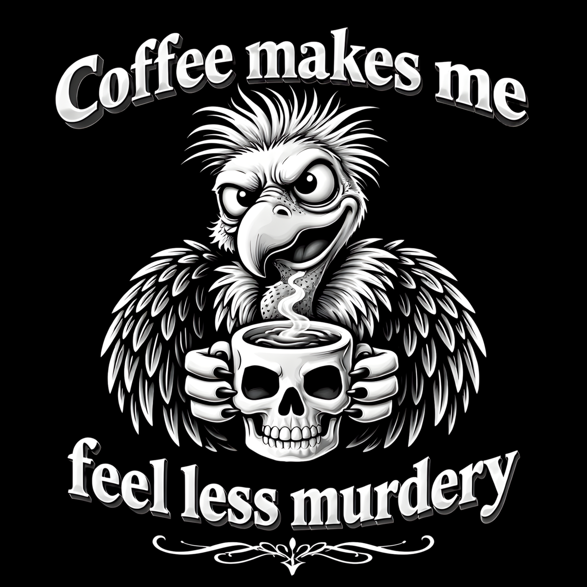 Funny Coffee Critter Slate Coasters – 4" Square or Round