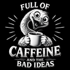 Funny Coffee Critter Slate Coasters – 4" Square or Round