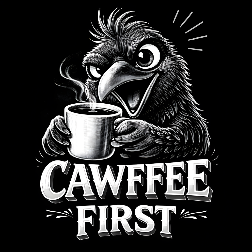 Funny Coffee Critter Slate Coasters – 4" Square or Round