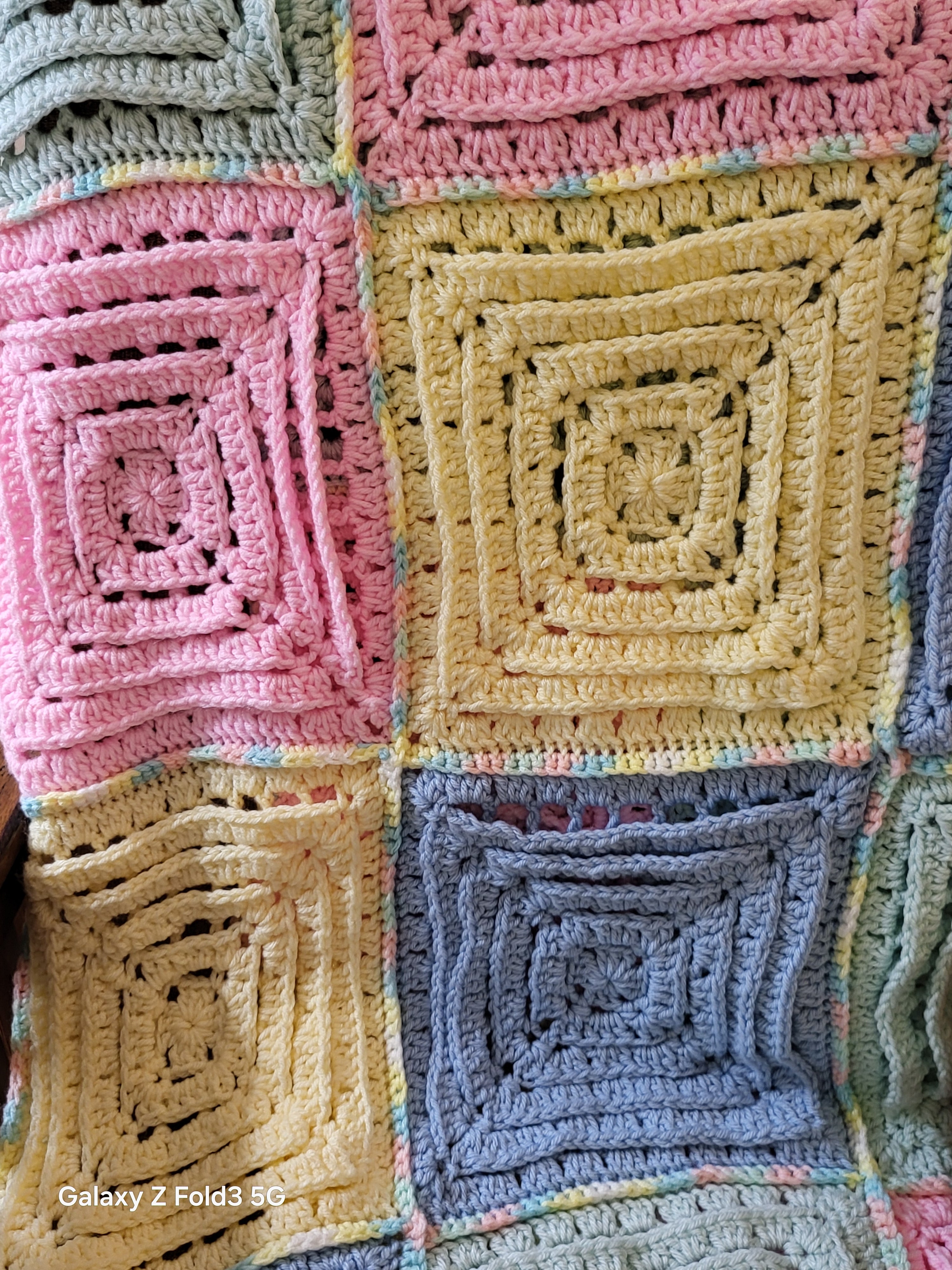Layered baby blanket