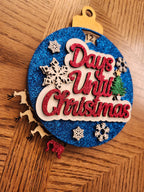 Handmade Christmas Countdown Ornament – “Days Until Christmas” Advent Calendar