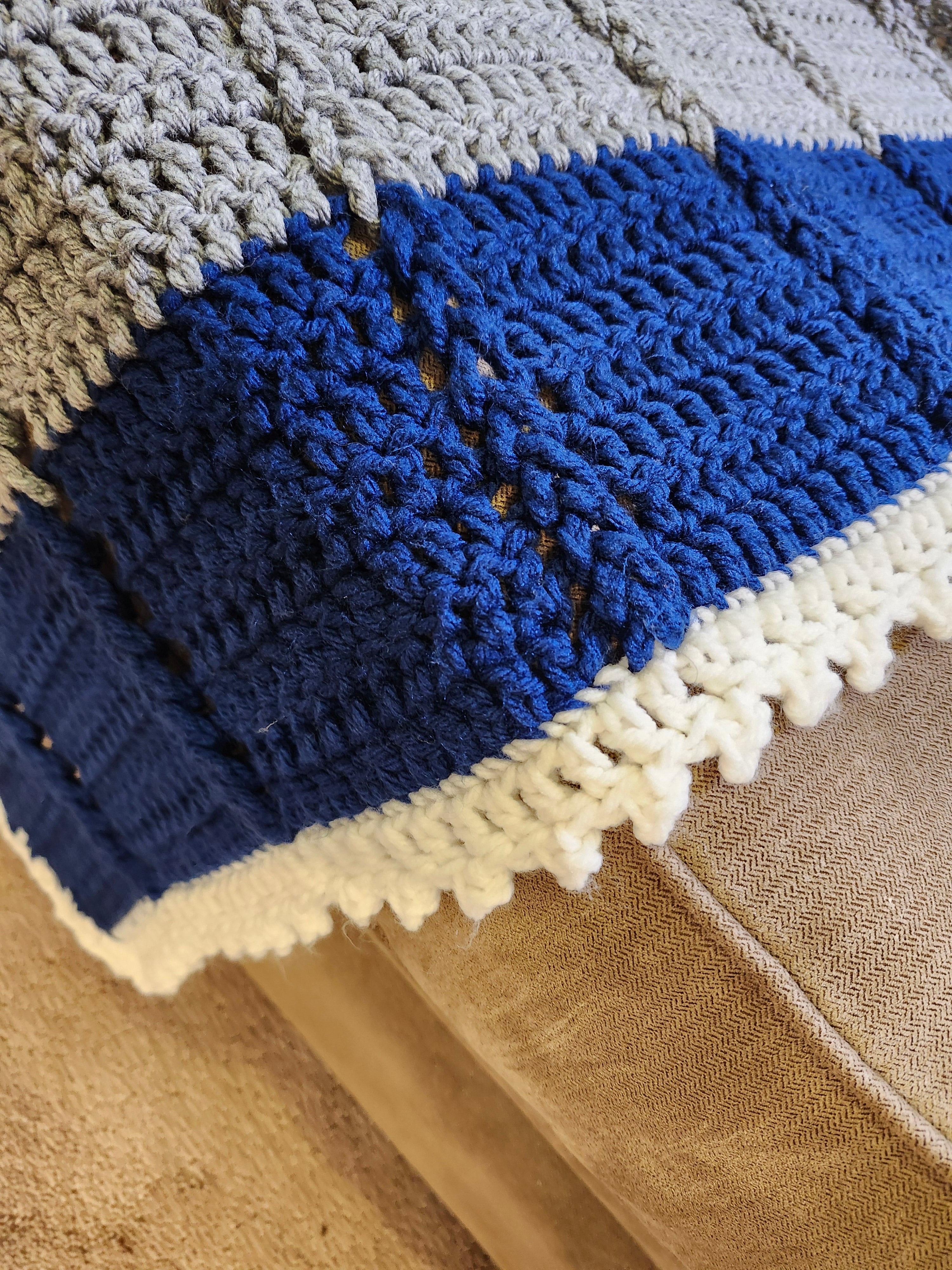 Large Crochet Blanket - Nauticle