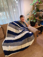 Large Crochet Blanket - Nauticle