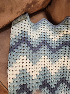 River Crochet Blanket – Handmade, Soft, and Cozy (48” x 58”)