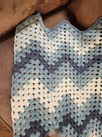 River Crochet Blanket – Handmade, Soft, and Cozy (48” x 58”)