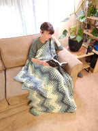 River Crochet Blanket – Handmade, Soft, and Cozy (48” x 58”)