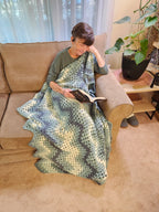 River Crochet Blanket – Handmade, Soft, and Cozy (48” x 58”)