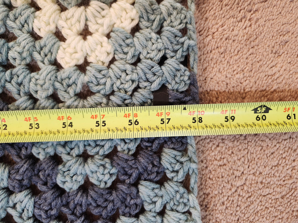 River Crochet Blanket – Handmade, Soft, and Cozy (48” x 58”)