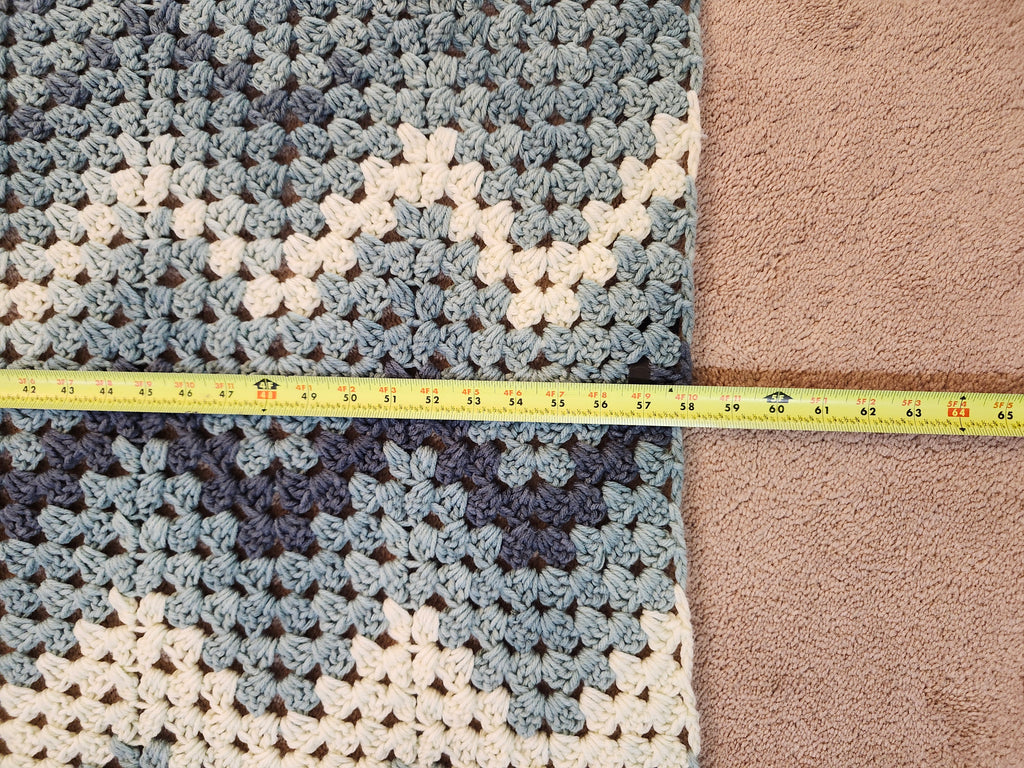 River Crochet Blanket – Handmade, Soft, and Cozy (48” x 58”)