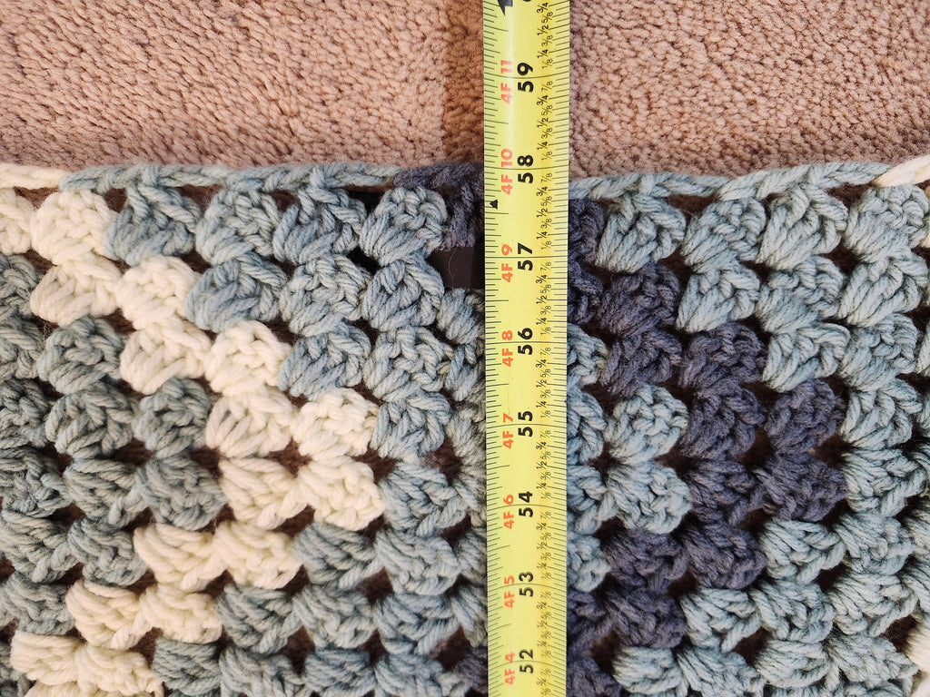River Crochet Blanket – Handmade, Soft, and Cozy (48” x 58”)