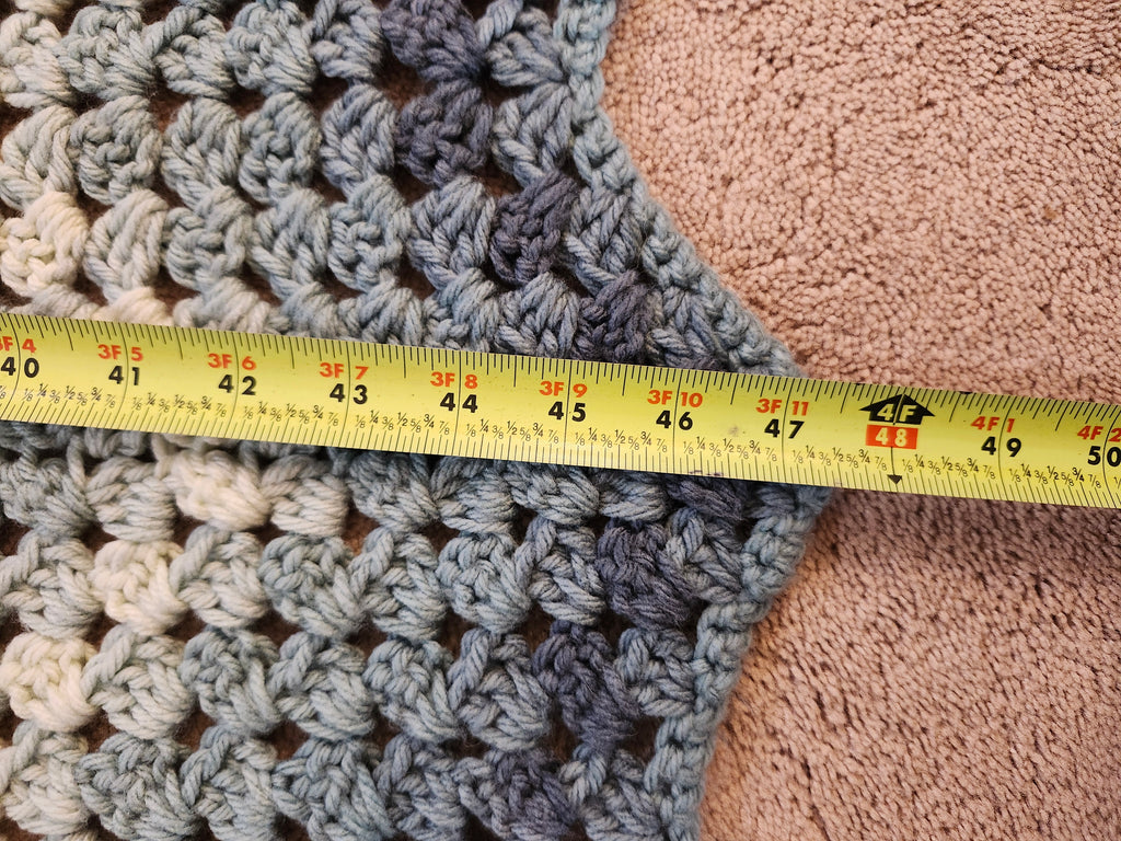 River Crochet Blanket – Handmade, Soft, and Cozy (48” x 58”)