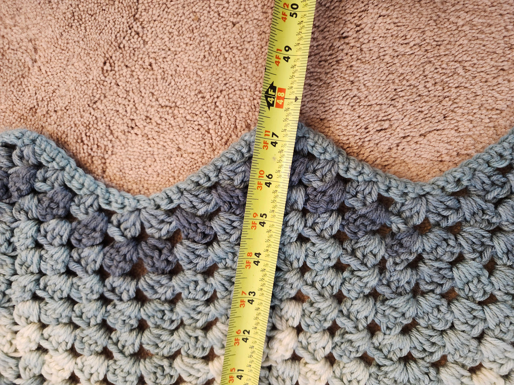 River Crochet Blanket – Handmade, Soft, and Cozy (48” x 58”)