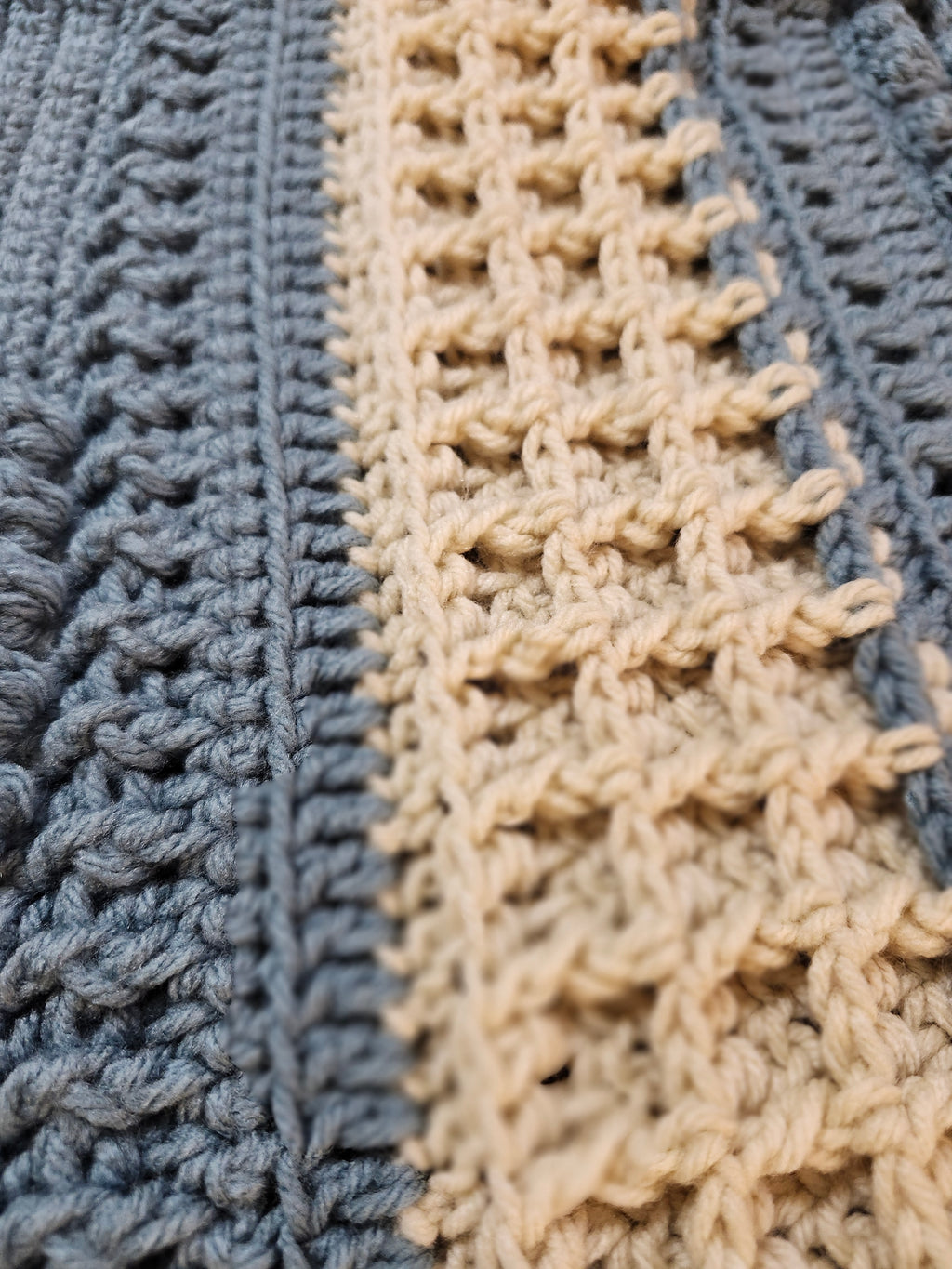 🍇 Handmade Popcorn Grape Afghan – 68" x 68" Cozy Textured Throw