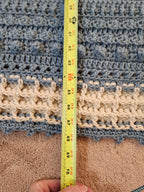 🍇 Handmade Popcorn Grape Afghan – 68" x 68" Cozy Textured Throw