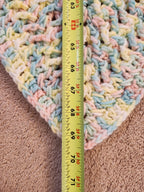 🌞 Sunburst Crochet Blanket – Handmade 49” Square | 70” Diagonal