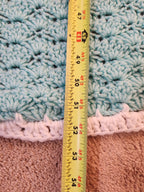 Seashell Stitch Crochet Blanket — Handmade | 52" x 46.5"
