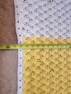 Seashell Stitch Crochet Blanket — Handmade | 52" x 46.5"