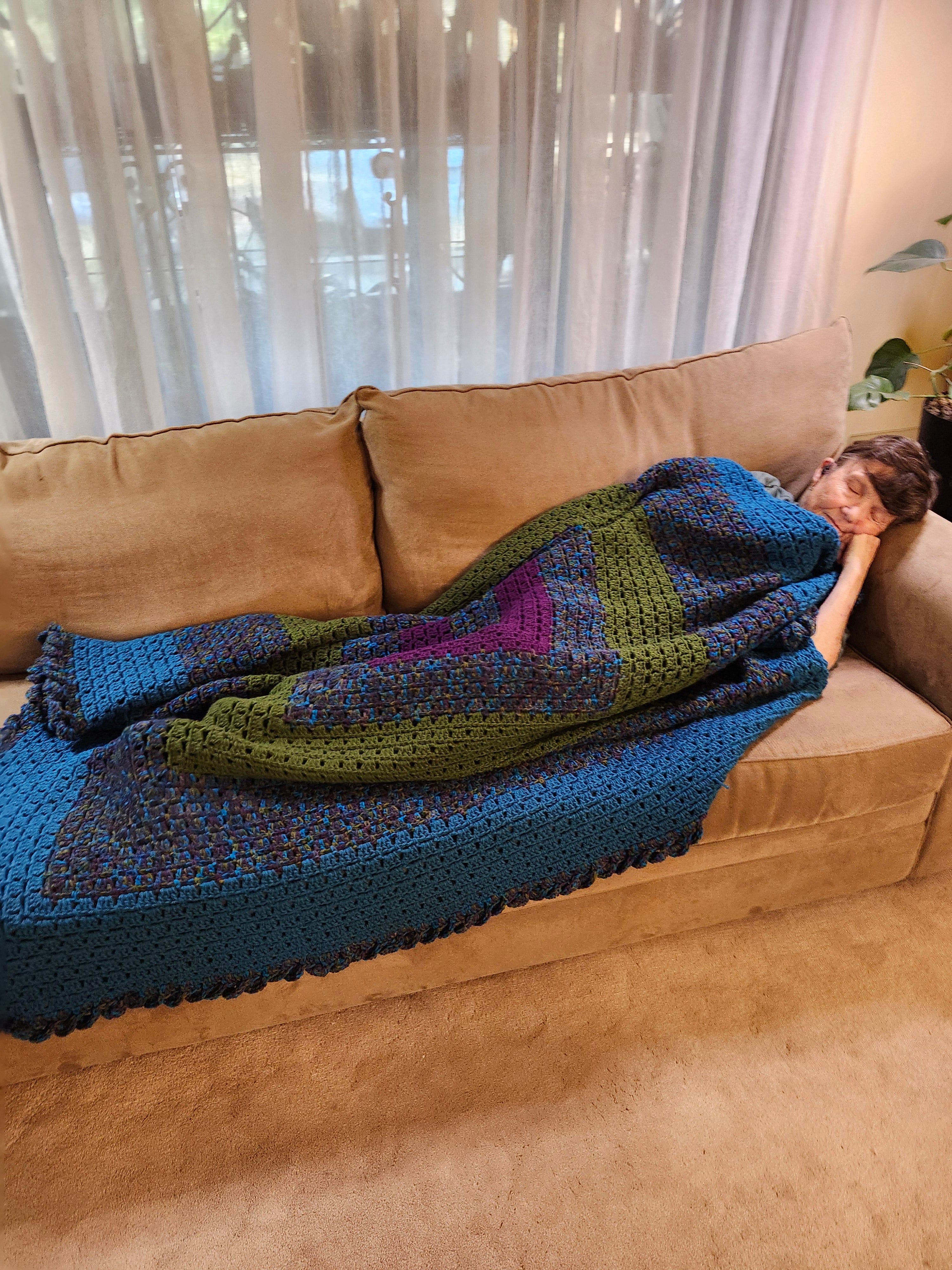 🧶 Journey – Handmade Afghan Oversized Blanket