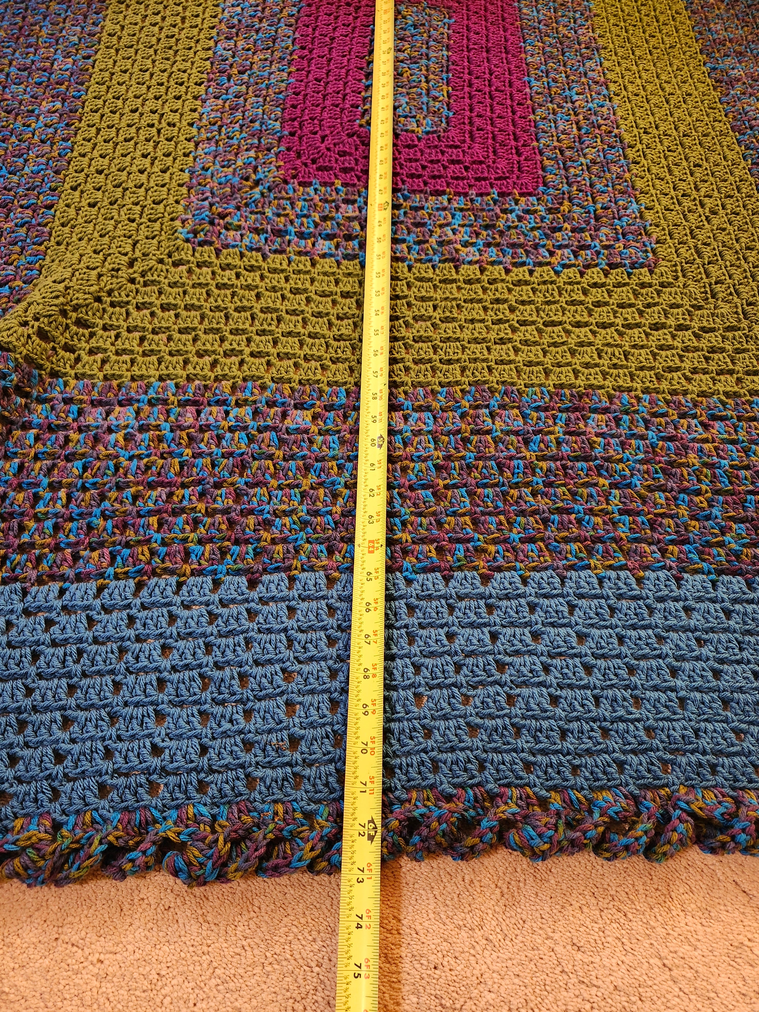 🧶 Journey – Handmade Afghan Oversized Blanket