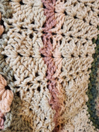 🌸 Flower Power Crochet Afghan Throw – Rustic, Warm & Handcrafted (55”)