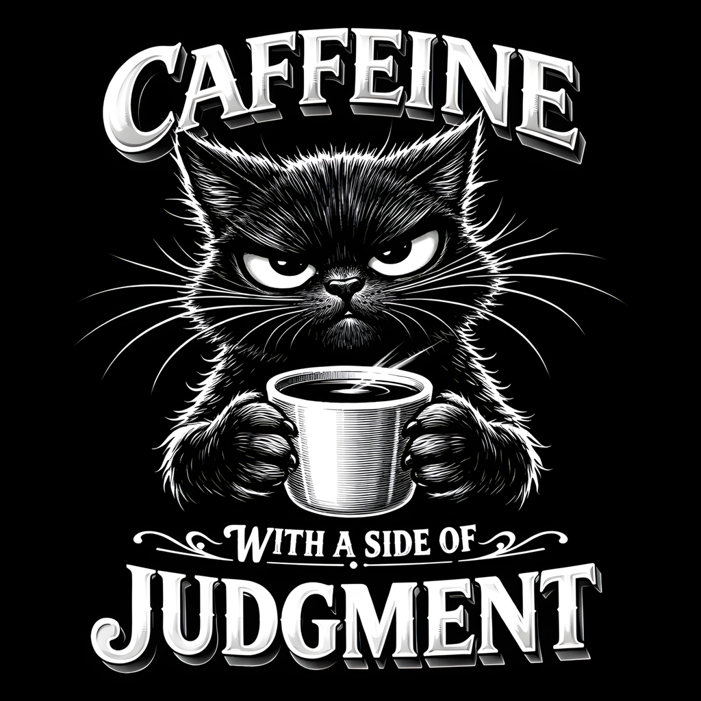 Funny Coffee Critter Slate Coasters – 4" Square or Round