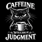 Funny Coffee Critter Slate Coasters – 4" Square or Round
