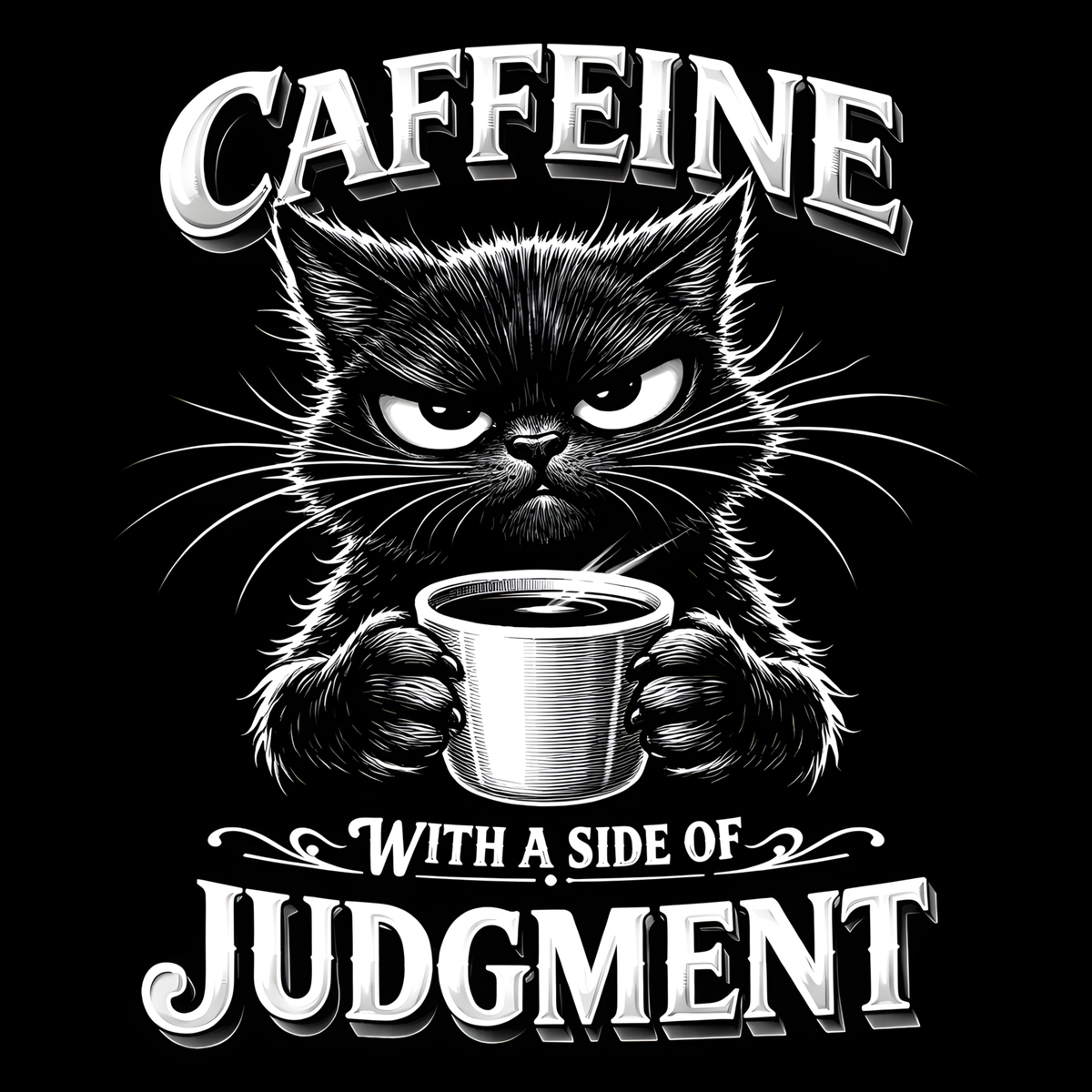 Funny Coffee Critter Slate Coasters – 4" Square or Round