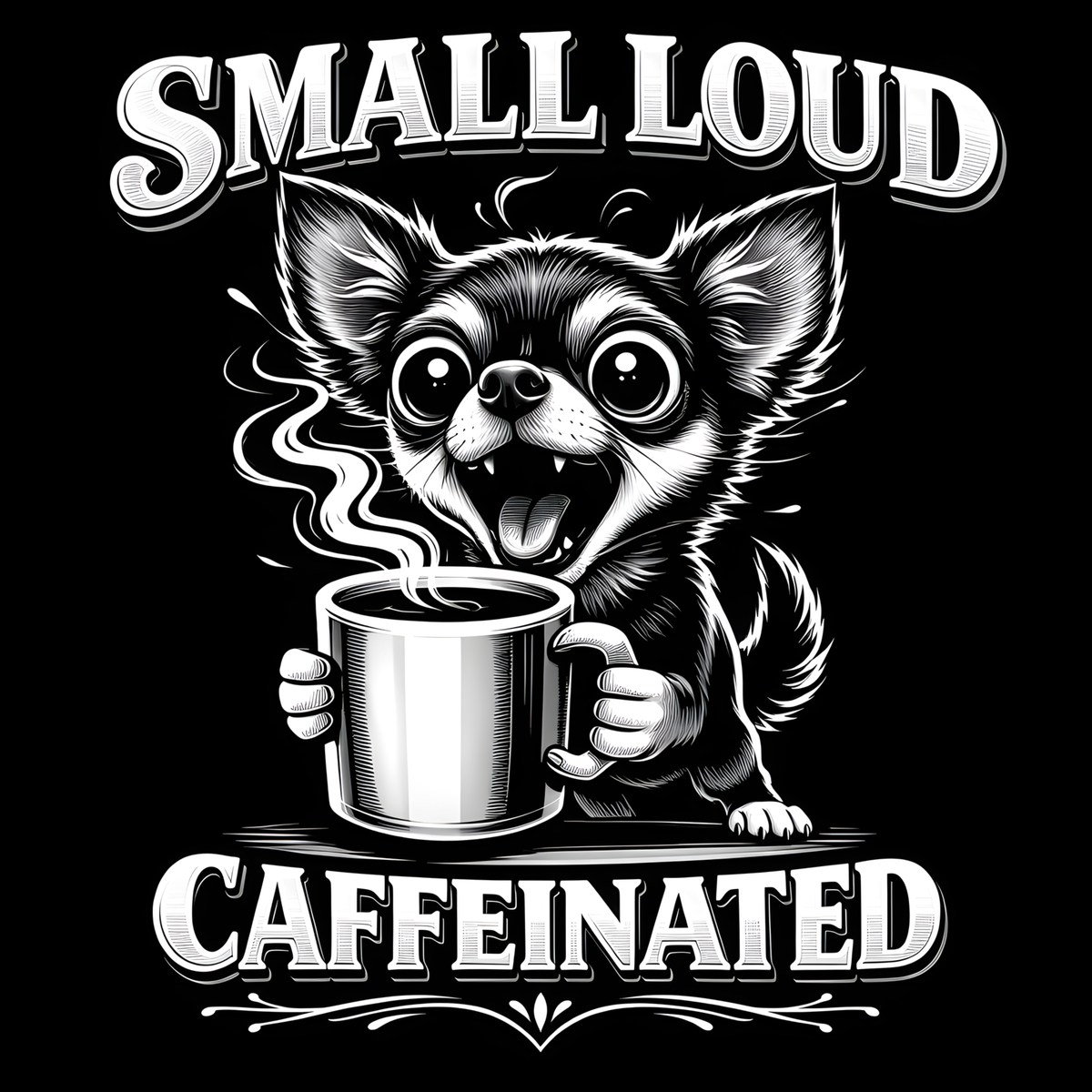 Funny Coffee Critter Slate Coasters – 4" Square or Round