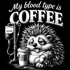 Funny Coffee Critter Slate Coasters – 4" Square or Round