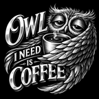 Funny Coffee Critter Slate Coasters – 4" Square or Round