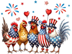Patriotic Chickens