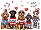 Patriotic Dogs T-Shirt