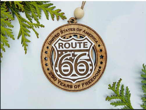 Route 66 – 250 Years of Freedom Ornament