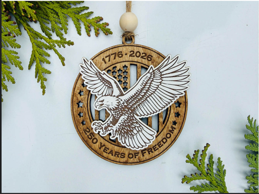 Eagle 1776–2026 – 250 Years of Freedom Ornament