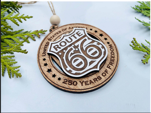 Route 66 – 250 Years of Freedom Ornament