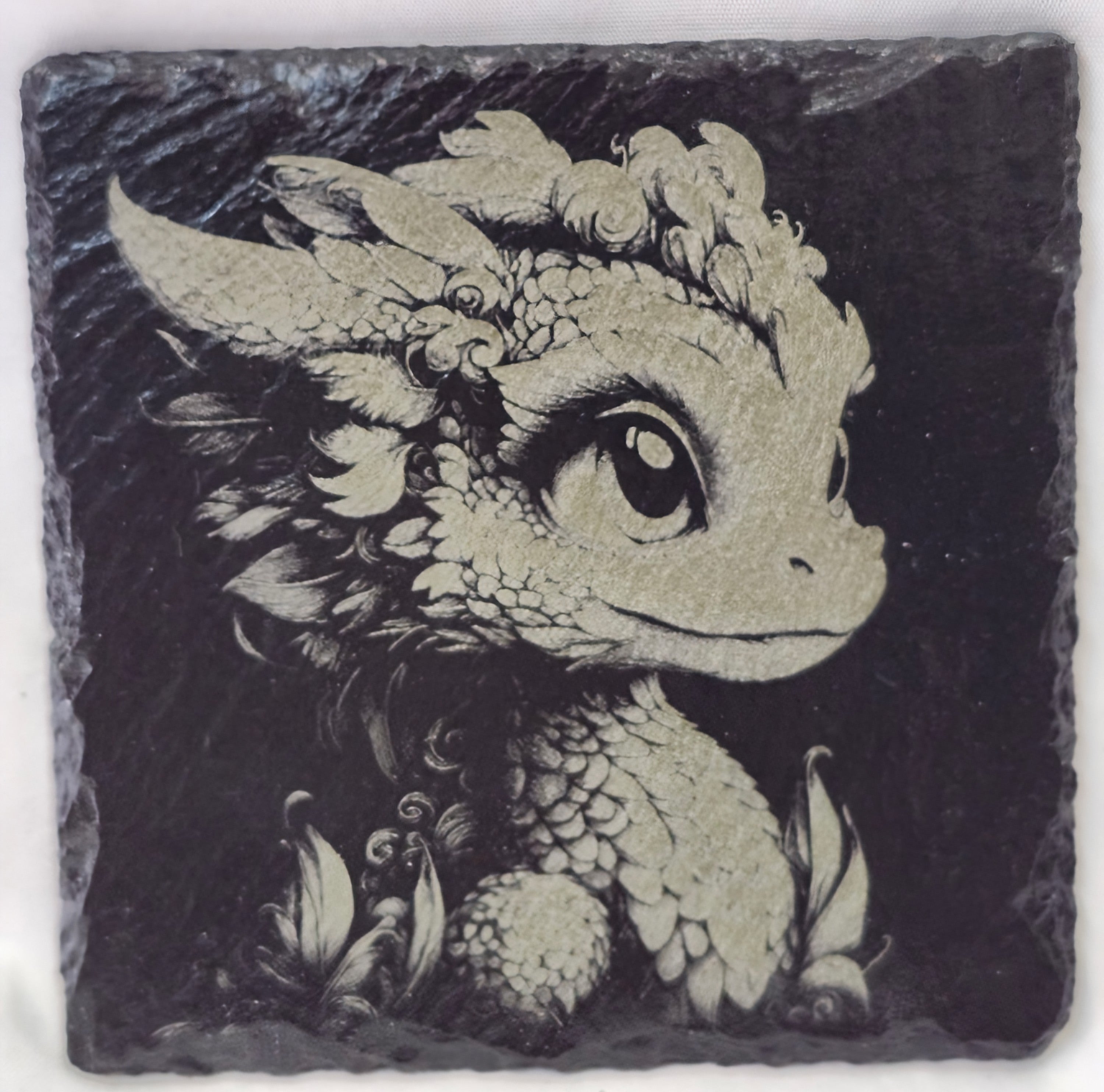 Baby Dragon Slate Coaster