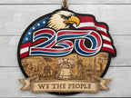We The People – America 250th Anniversary Wood Wall Hanging