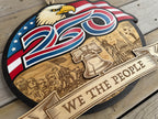 We The People – America 250th Anniversary Wood Wall Hanging