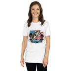 American Flag Bass Fish T-Shirt
