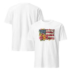 Floral American Flag T-Shirt