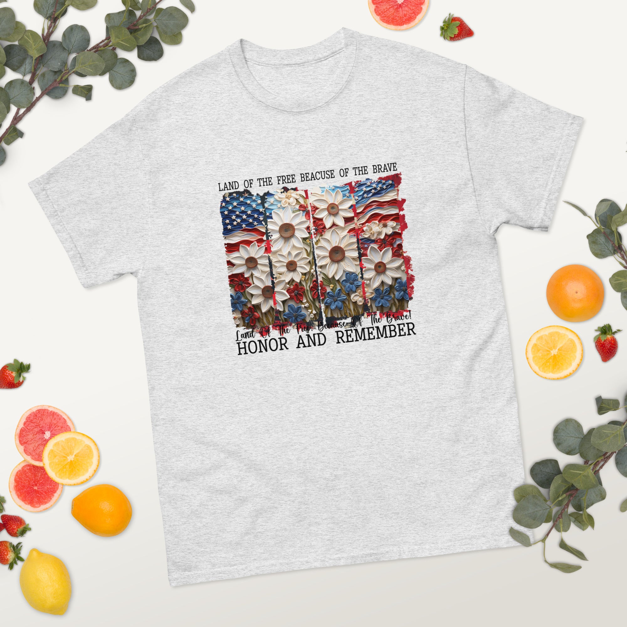 Flower Panel Flag T-Shirt