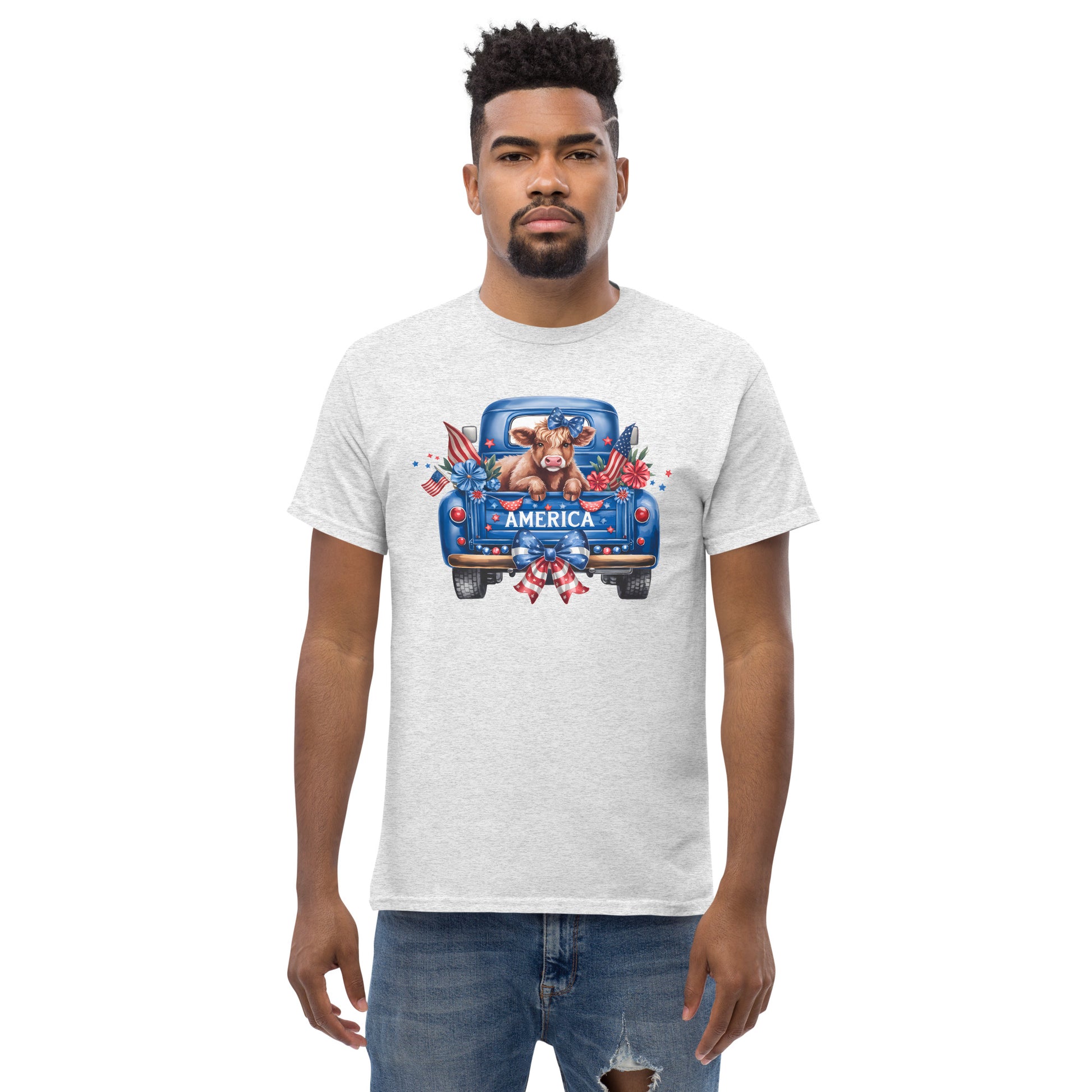 Highland Cow Patriotic T-Shirt