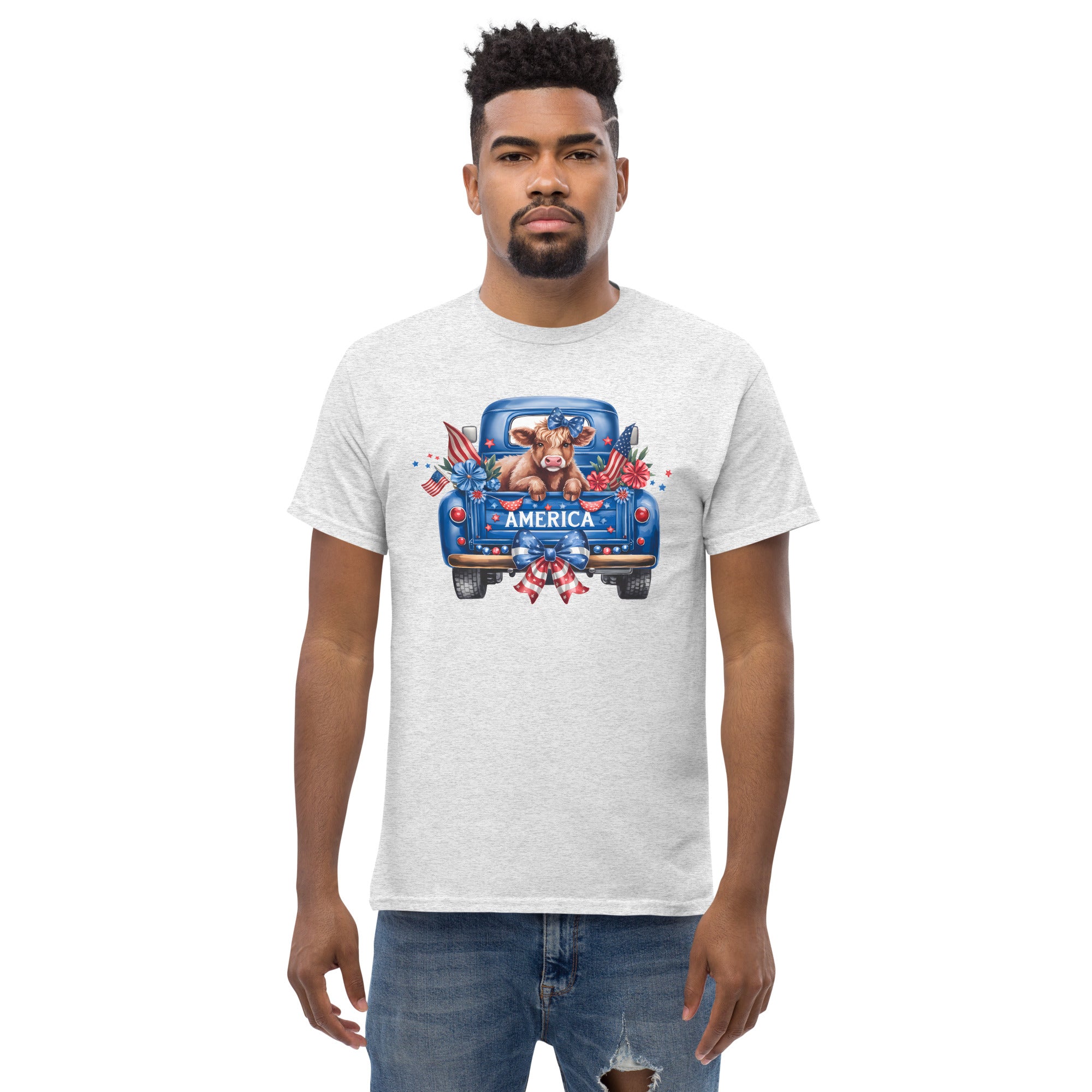Highland Cow Patriotic T-Shirt